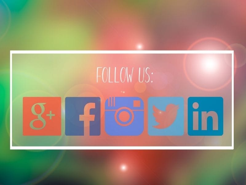 follow us - social media icons